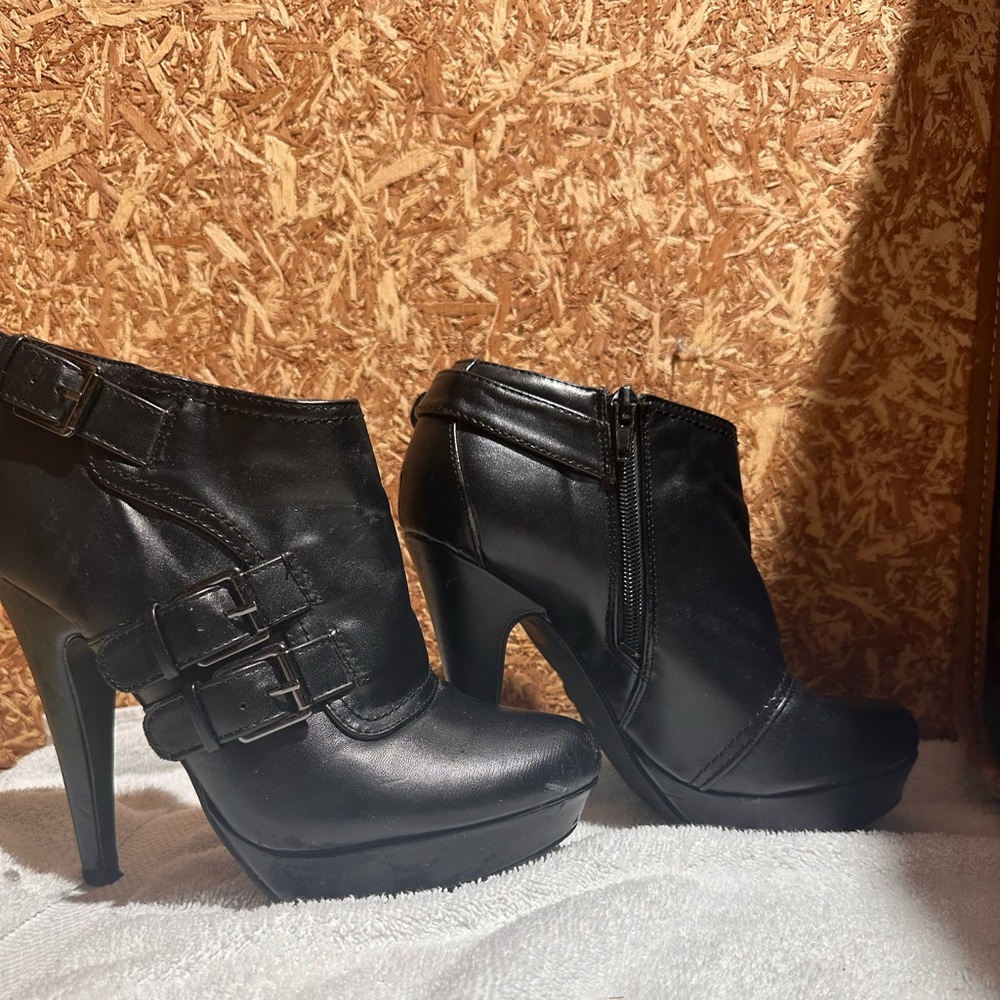 G by Guess Black Ankle Boots